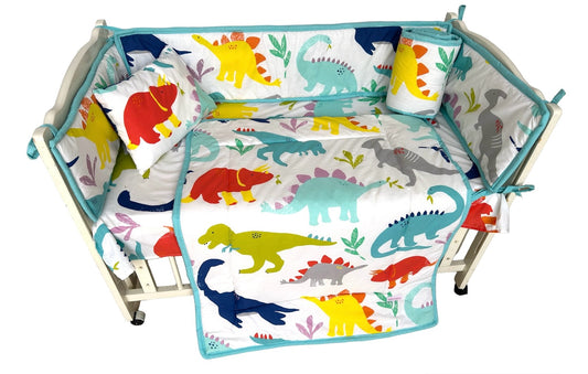 Dino theme baby bedding